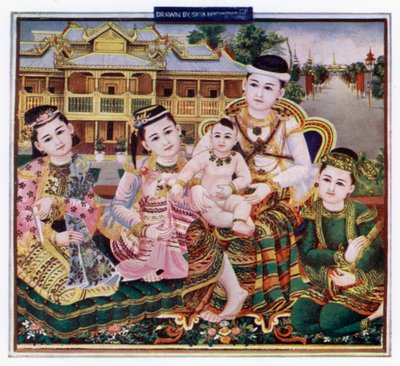 Domestic Felicity (from a Burmese Painting) by Robert George Talbot Kelly